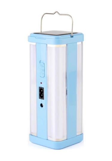 Büro Ev Ofis Yazlık Kamp Keyfi İçin Solar Şarjlı Işıldak Gri