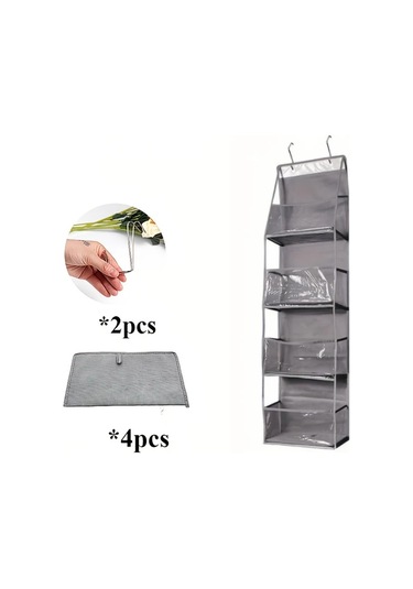 Hightower Gri 4 Bölmeli Asılı Çok Katmanlı Oyuncak Ve Organizatör Çantası Diğer