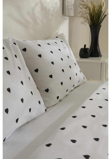 Karacahome Sarah Anderson Amour Çift Kişilik Nevresim Takımı Siyah