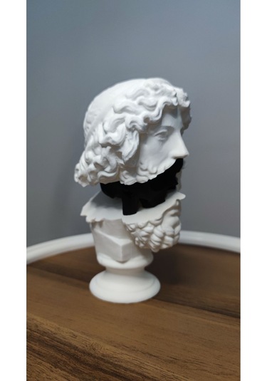 The Divine And The Mortal-ilahi Ve Ölümlü Dekoratif Biblo Hediyelik Siyah Beyaz Plastik 19cm