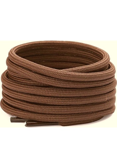 120 Cm Extra Sağlam Yuvarlak, Fitilli Bot Bağcığı,kahverengi