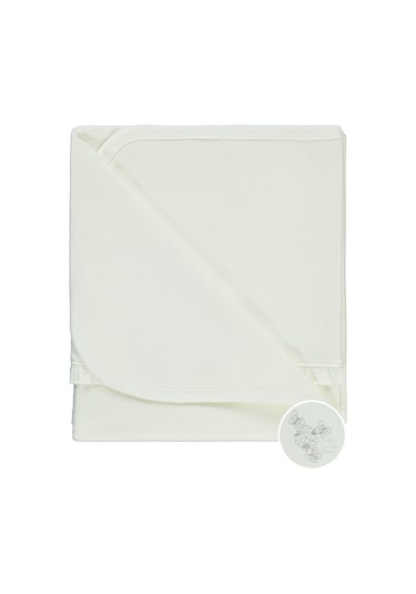 Aziz Bebe Kız Bebek Battaniye 80X90 Cm Ekru 32D40143923S1 Ekru