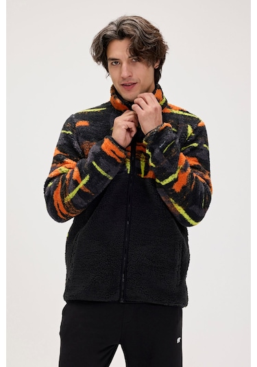 Vernon Siyah Erkek Full-zip Polar Sweatshirt Siyah