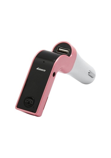 G7 Araba Eller Serbest Bluetooth Fm Çalar Mp3 Pembe