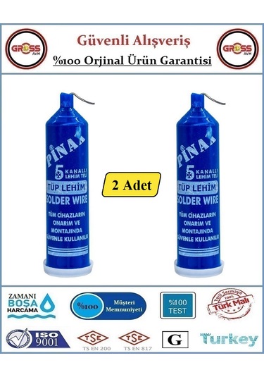 Tüp Lehim Teli - 5 Kanallı - 1,2 Mm - 2 Adet