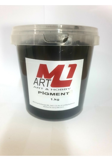 M1 ART Toz Pigment Boya 1.kg - SİYAH