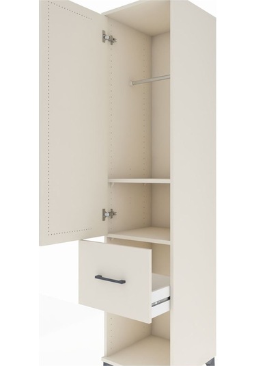 Hyperion Dolap 2 Raflı Tek Çekmeceli Tek Askılı 44x44x195 Ayt... Aytaşı