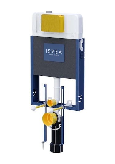 Isvea Durezza Gömme Rezervuar Tuğla Duvar Beyaz - Mavi