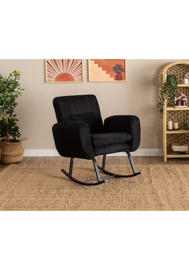Pafu Kono Tv / Dinlenme / Baba / Emzirme Koltuğu Sallanan Sandalye - Siyah