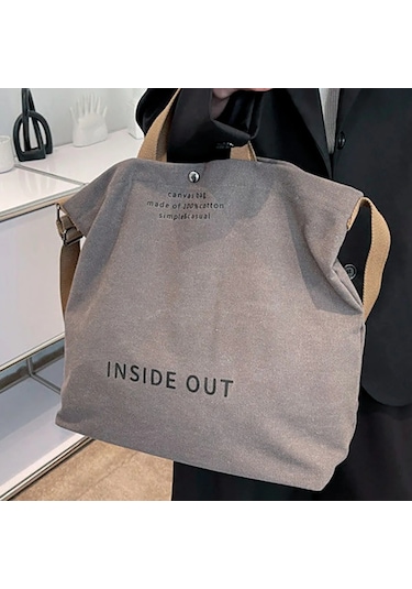 Geeksen Kadınlar İçin Çok Amaçlı Kanvas Çanta - Omuz Ve Çapraz Taşıma Haki