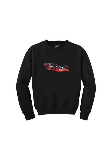 F1 Audi Car Siyah Sweatshirt