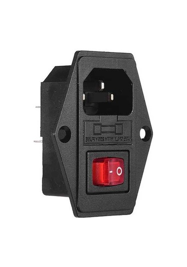 Dancemonkey Cr-10 Ender-3 3d Yazıcılar İçin 10a 250v Güç Modülü Sigortalı Anahtarlı