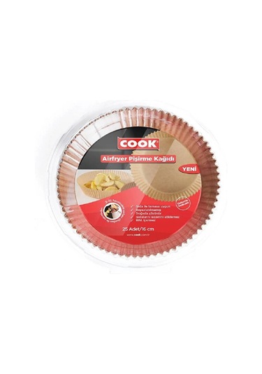 Cook Airfryer Pişirme Kağıdı 16 Cm 25 Adet