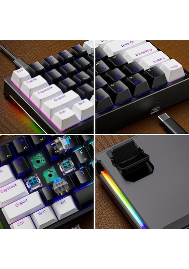 Valkyrie K710 Blue Switch Dark Alien 71 Tuş RGB Gaming Klavye