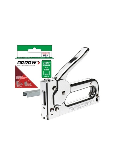 Arrow JT21CM 6-10 MM Mekanik Zımba Tabancası + 1000 Adet Zımba Teli