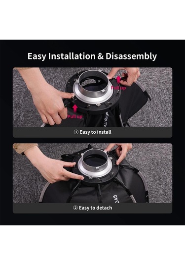 Ulanzi As-045 Izgaralı Ve Gridli Softbox 45cm 3308