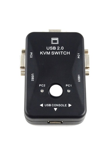 TriLine 2 Port Usb Kvm Switch 2PC Tek Monitör Kontrol