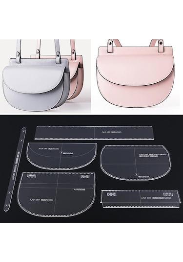 Suntek Deri Cüzdan Çanta Için Şeffaf Akrilik Şablon Desen