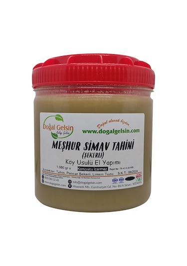 Doğal Gelsin Meşhur Simav Tahini (Şekerli) - 1.000 gr