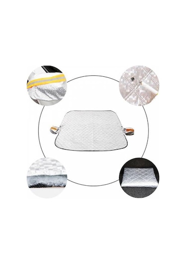 Coofbe Tüm Araçlara Uyumlu Oto Cam Brandası Don Antifriz Brandası