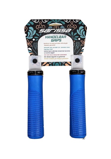 Sarissa Pvc Elcik Ergonomik Destekli Yapı Kolay Kavrama Kaymaz Bisiklet Elciği Mavi