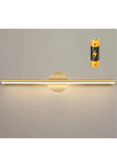 Modern Kablosuz Tak Çalıştır Ledli Pilli Aplik Eskitme Gold Eskitme