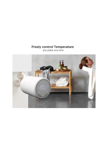 Xindoker Zigbee Akıllı Radyatör Termostatı, Tuya Uygulaması Ve Ses Kontrolü İle Programlanabilir, Donma Korumalı, Kolaysın Kurulum