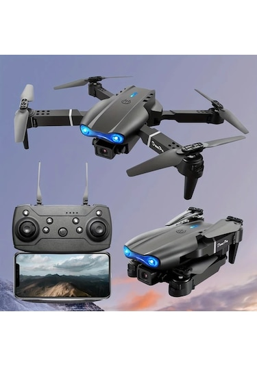 Maxaccess Profesyonel E99 Pro K3 Çift Hd Kameralı Katlanır Drone Oyuncağı Gri