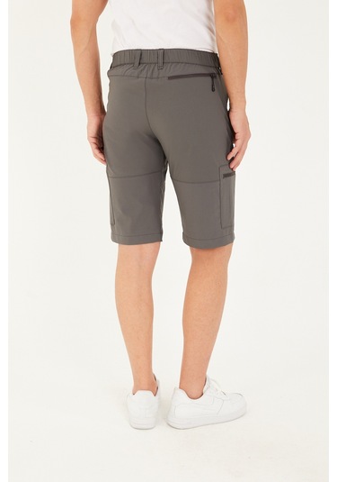 Camp Scoutland Camp715 Outdoor Tactical Su İticili Yazlık Erkek Taktik Şort Gri