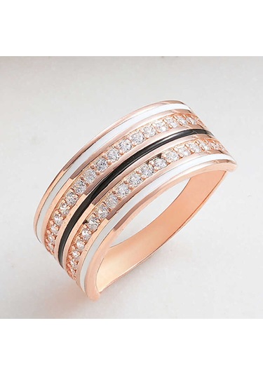 Casera's Gümüş Rose Zirkon Taşlı Kadın Yüzük Csr2185300 Gümüş