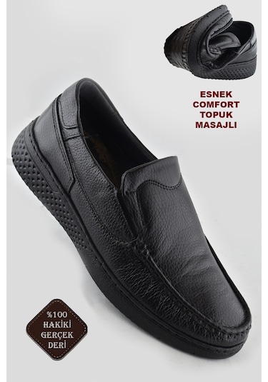 9575 Ortopedik Taban Siyah Hakiki Deri Erkek Ayakkabı Yazlık Mevsimlik Siyah 9575 Ortopedik Taban Siyah Hakiki Deri Erkek Ayakkabı Yazlık Mevsimlik Siyah