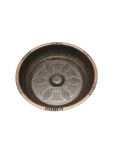 Fkn Ağır Bakır Eskitme Hamam Tası Bakır