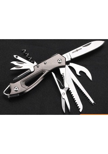 Valkyrie Çok Fonksiyonlu Outdoor İsviçre Kamp Cep Çakısı Siyah