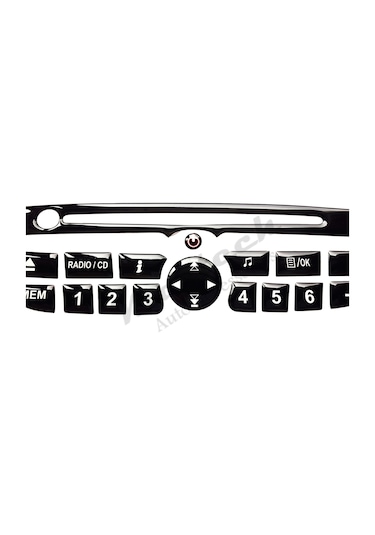 Renault Megane 3 Teyp Tuş Takımı Pianoblack 2009-2016