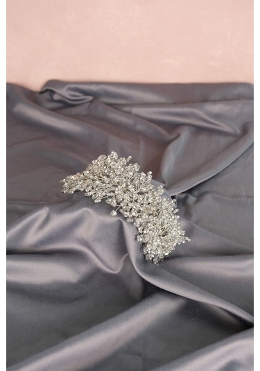 FdayAksesuar Kadın En Güzel Gelinlere Özel Barbara Kristal Boncuklu Gelin Saç Aksesuarı FRDY31660