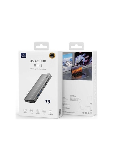 Wiwu 8In1 T9 Type-C Hub Çoklayıcı
