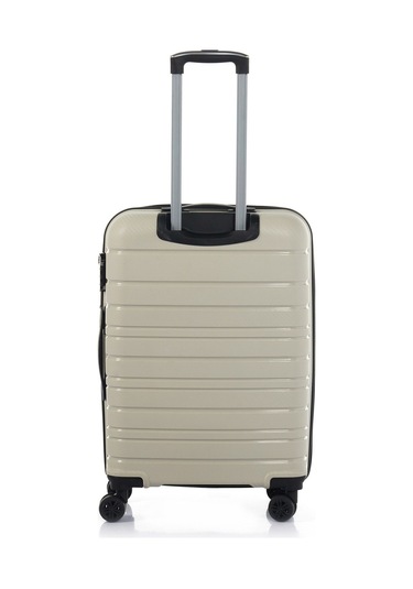 Hotowa Gold Pp Tsa Kilitli Kabin Boy Valiz 8010 Ekru Beyaz