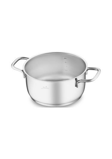 Jumbo Web New Myra 6 Parça Midi Çelik Tencere Seti Gümüş