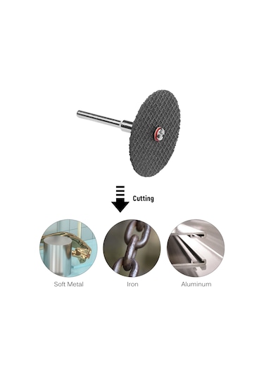 Yifomall 44 Parça Mini Daire Testere Seti - Metal, Cam Ve Seramik Kesme İçin Çok Amaçlı Elektrikli Alet Aksesuarları