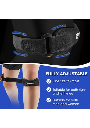 Kyncilor-1 Adet Patella Koruyucu Destek Kayışı Diz Şok Emme Y24125bl