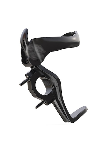 Abs Şişe Tutucu Taşınabilir Sürme Su Bardağı Tutucu Braketi İle Montaj - Siyah