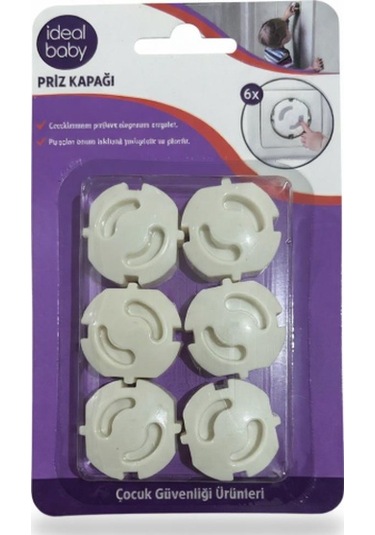 İdeal Baby Priz Kapağı 6 Lı Paket - Çocuk Güvenliği Ürünü Çok Renkli