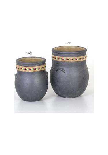Euro Flora Küp Beton Saksı 15X24.5 Cm