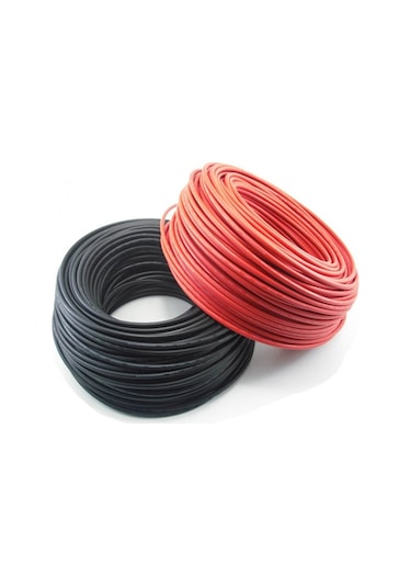 Solar kablo 10mm  (20m) 10M KIRMIZI 10M SİYAH