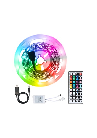Teltree Usb Rgb Led Şerit Işık Seti - 20 Renk, 6 Mod, Uzaktan Kumandalı, Kesilebilir, Kendinden Yapışkanlı 112 Karakter Diğer