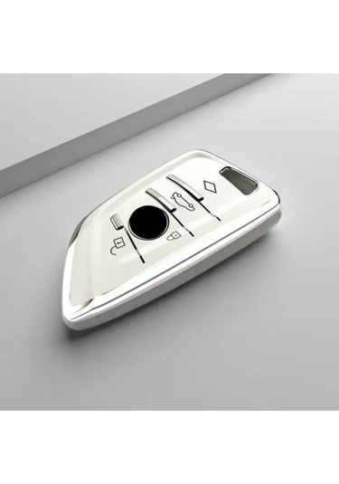 Bmw X1 F48 Beyaz-silver Anahtar Kılıfı