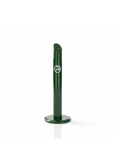Kule Oval Tabanlı Küllük K-107 Dış Mekan Metal Sigara Küllüğü Hey Çelik