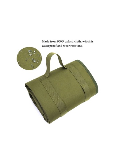 Neevoyu Outdoor Tabanca Atış Matı - 900d Oxford Kumaş, Su Geçirmez, Dayanıklı - 200x75cm, Katlanabilir, Taşınabilir, Kahverengi Haki