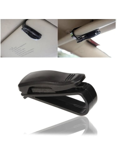 Point Araç Içi Gözlük Tutucu Oto Gözlük Tutacağı Klipsli Güneşliğe Takılan Kartvizit Tutucu