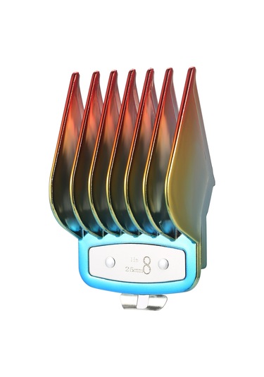 Vkemall Wahl Elektrik Saç Bıçağı İçin 10'lu Abs Renkli Metal Kaplama Limit Taramalar Seti 1.5mm-25mm - Saç Kesimi Ve Şekillendirme Aracı